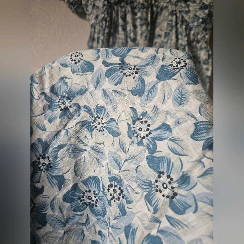 The GREAT. the Gallery dress, light sky pressed floral, size 1 ( small ) - Picture 7 of 10